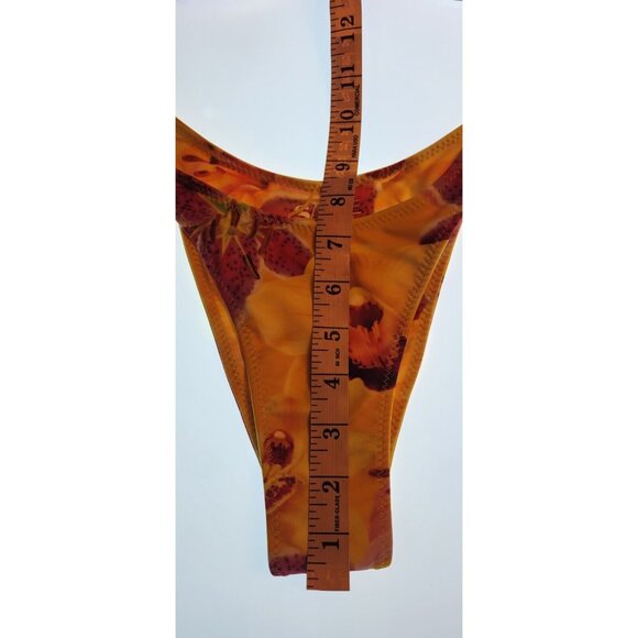 SAME Los Angeles Bikini Set 2pc Size XS Bra Double Layer Top Bottom 90s Tropical - Picture 6 of 14